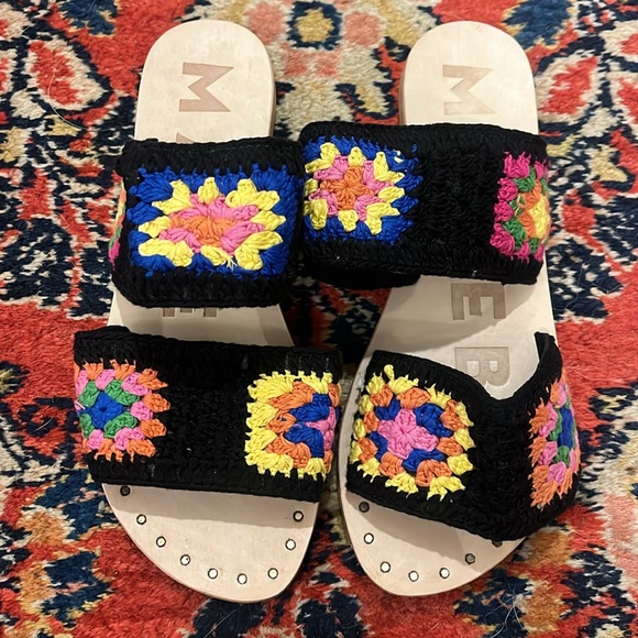 MANEBI crochet double strap sandal NWT size 37 - Picture 8 of 12